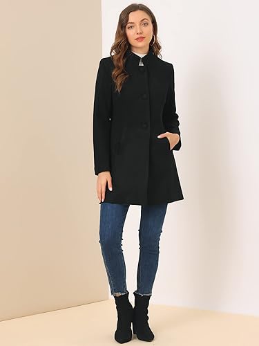 Women's Pea Coat Black