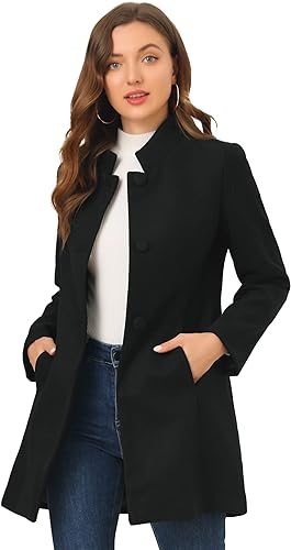 Women's Pea Coat Black