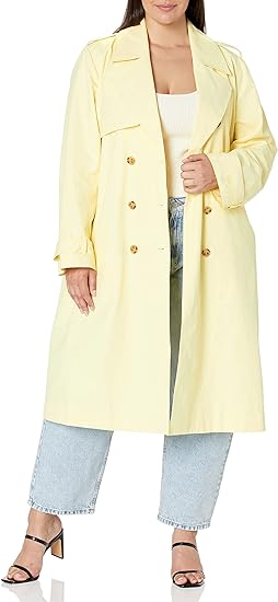 Pastel Yellow Trench Peacoat