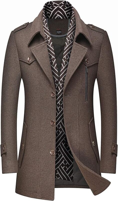 Short Pea Coat Mens