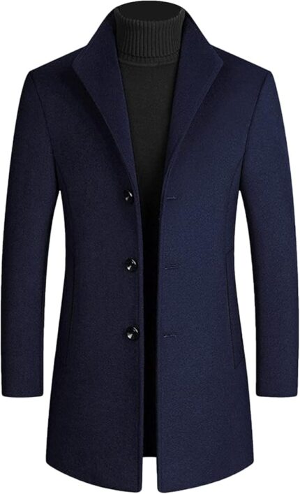 Mens Light Blue Peacoat