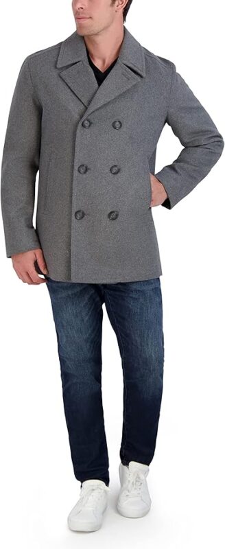 mens lightweight peacoat