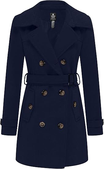 Womens Petite Peacoat