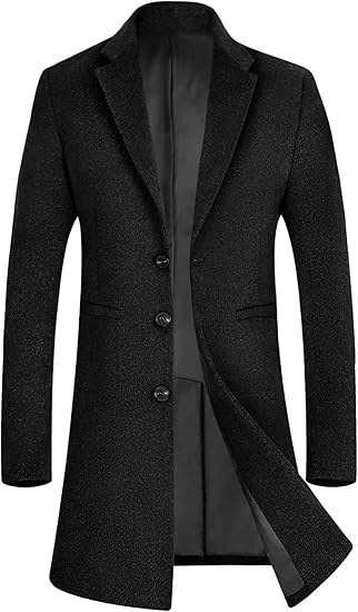 Mens Suit Overcoat