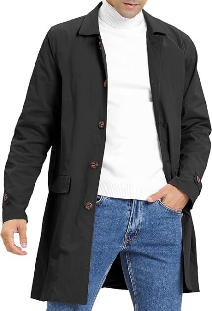 Casual Overcoat Mens