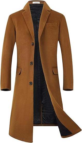 3 4 Length Overcoat Mens