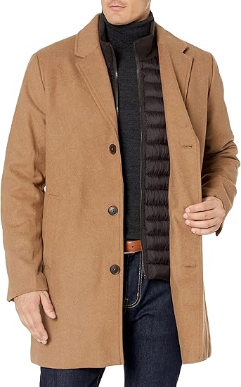 Mens Khaki Peacoat