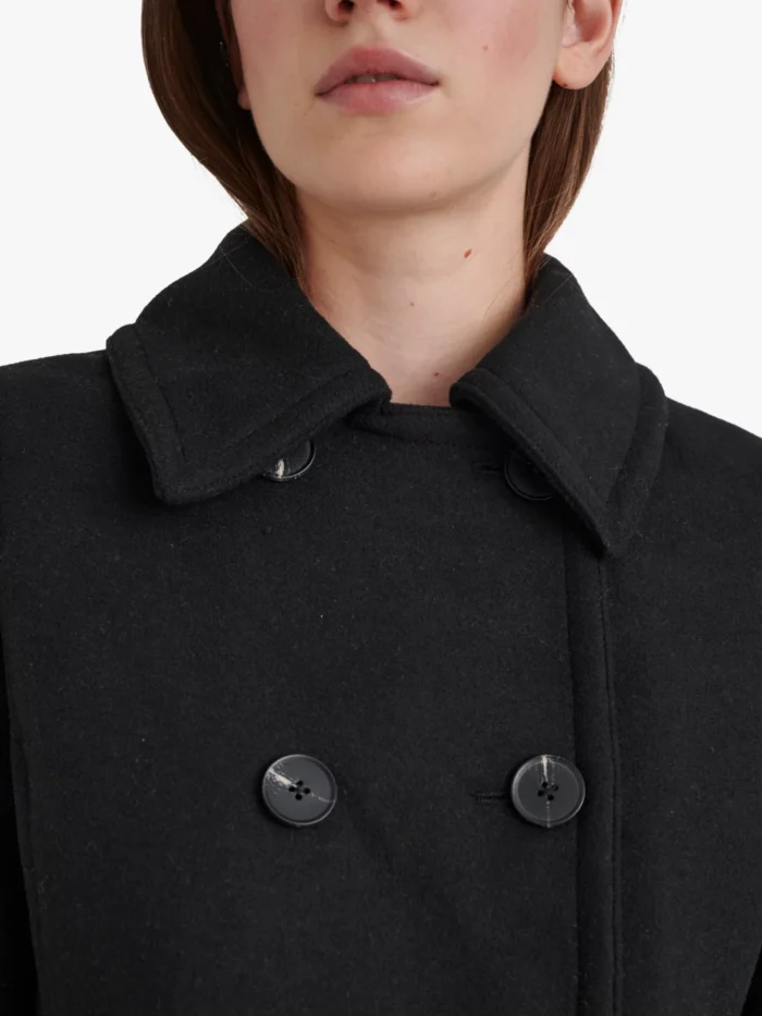 Ladies Black Peacoat