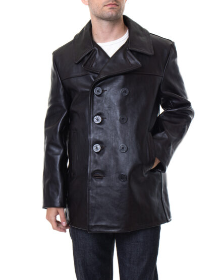 Peacoat With Leather