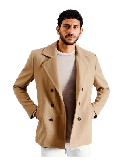 Beige Peacoat