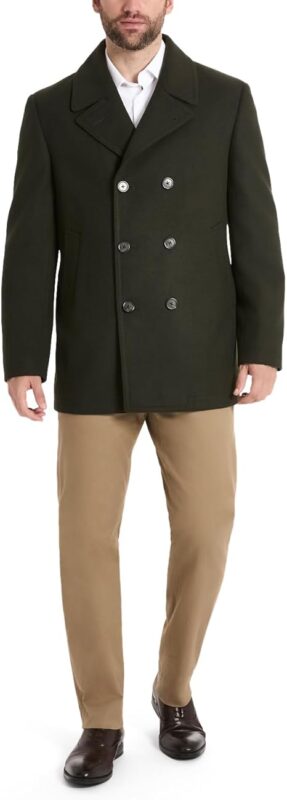 Men's Wool Peacoat Jacket