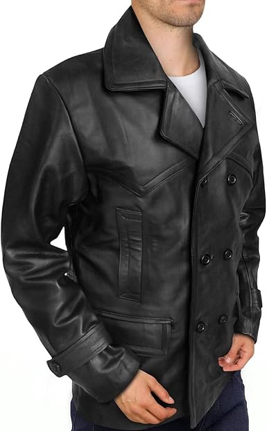 Peacoat With Leather