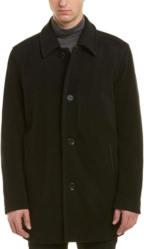 Wool Coat Mens Black