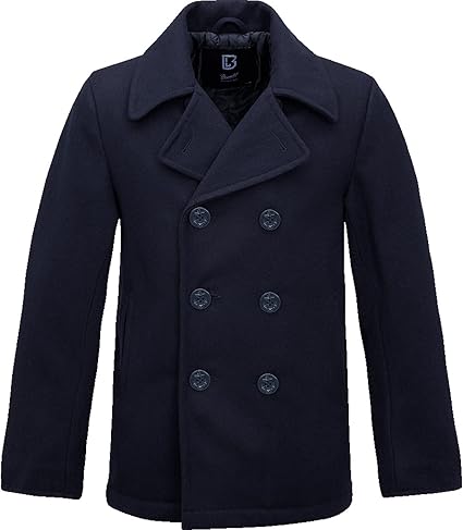 Navy Pea Coat For Men