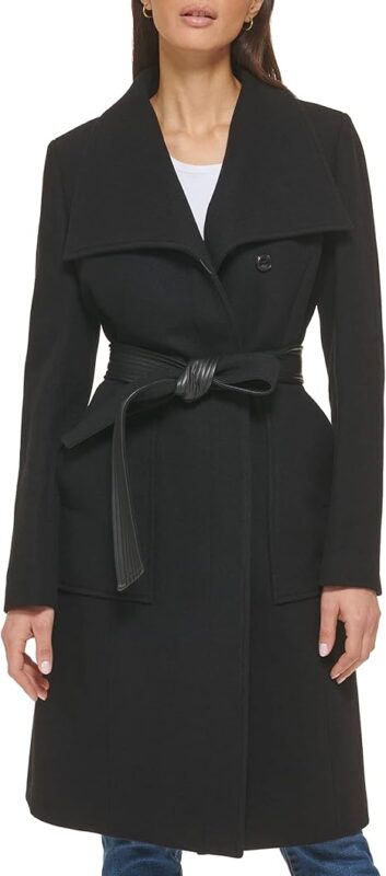 Black Wool Peacoat