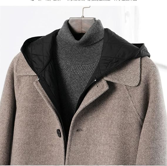 Men's Hooded Pea Coat