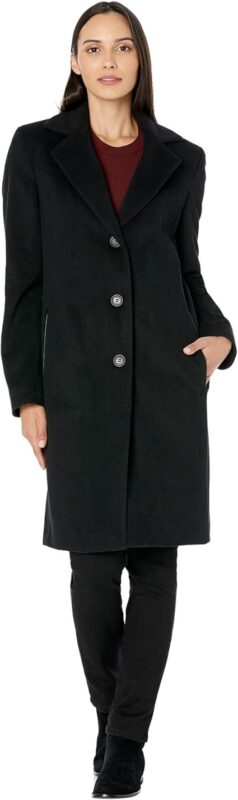 Black Pea Coats For Women