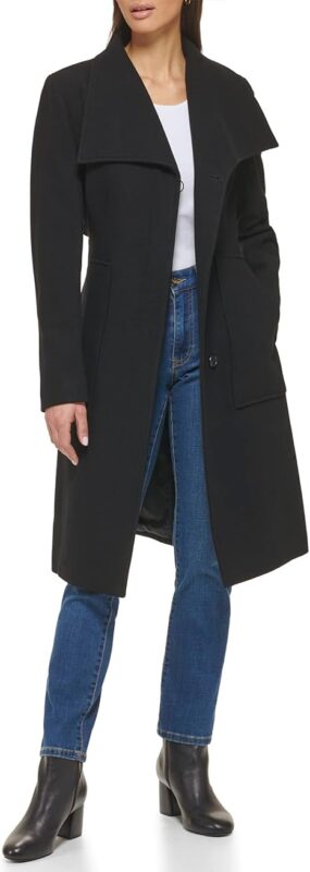 Black Wool Peacoat