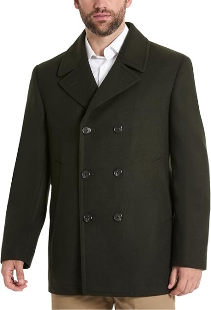 Mens Wool Pea Coat