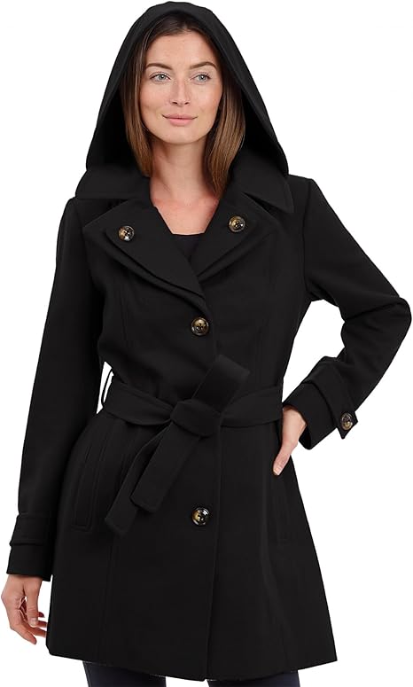 Ladies Peacoat With Hood