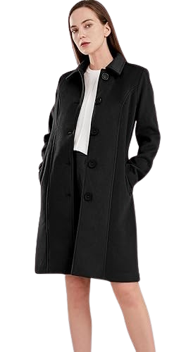 Long Black Peacoat