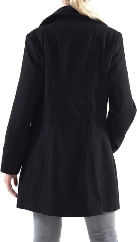 Black Peacoat Womens