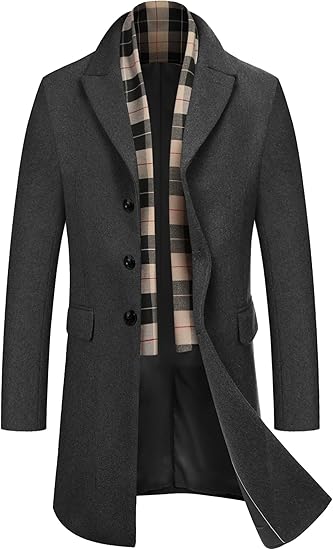 Mens Dress Overcoat