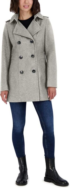 Women's Wool Peacoat With Hood