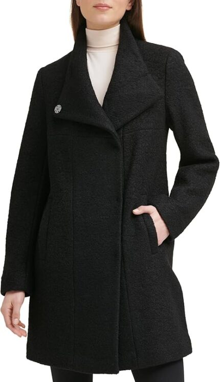 Womens Black Pea Coat