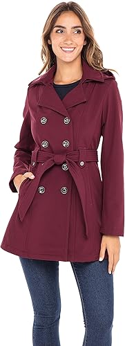 Women's Wool Hooded Peacoat