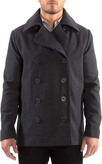 Wool Peacoat Men