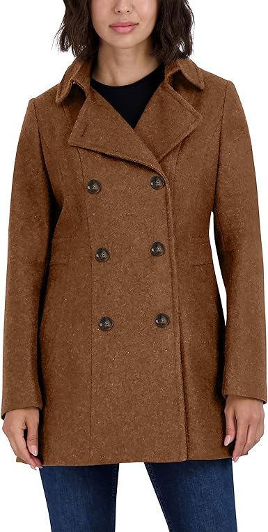 Womens Hooded Pea Coat