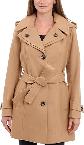 Womens Peacoat With Hood