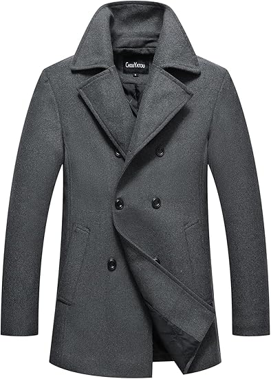 Mens Short Wool Coat