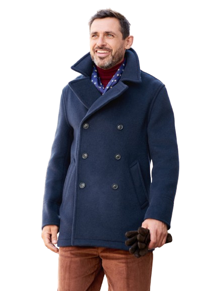 Navy Blue Pea Coat