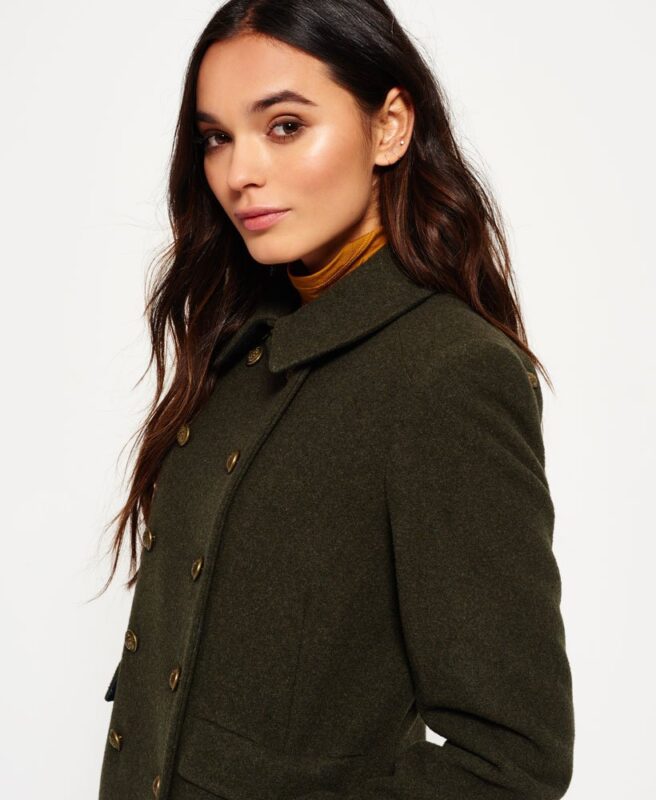 Ladies Military Pea Coat