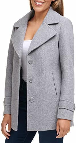 Grey Peacoat Womens