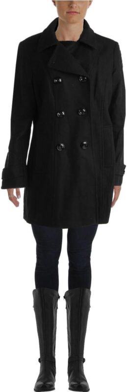 Womens Black Peacoat