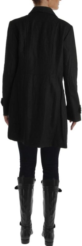 Womens Black Peacoat