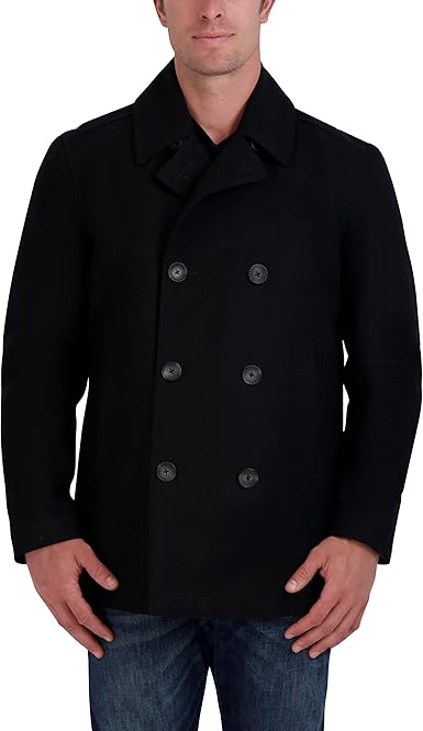 Mens Double Breasted Peacoat