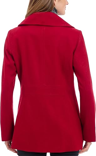 Red Peacoat Women