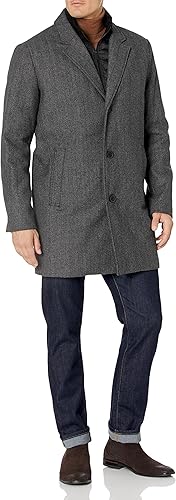 Slim Peacoat Mens